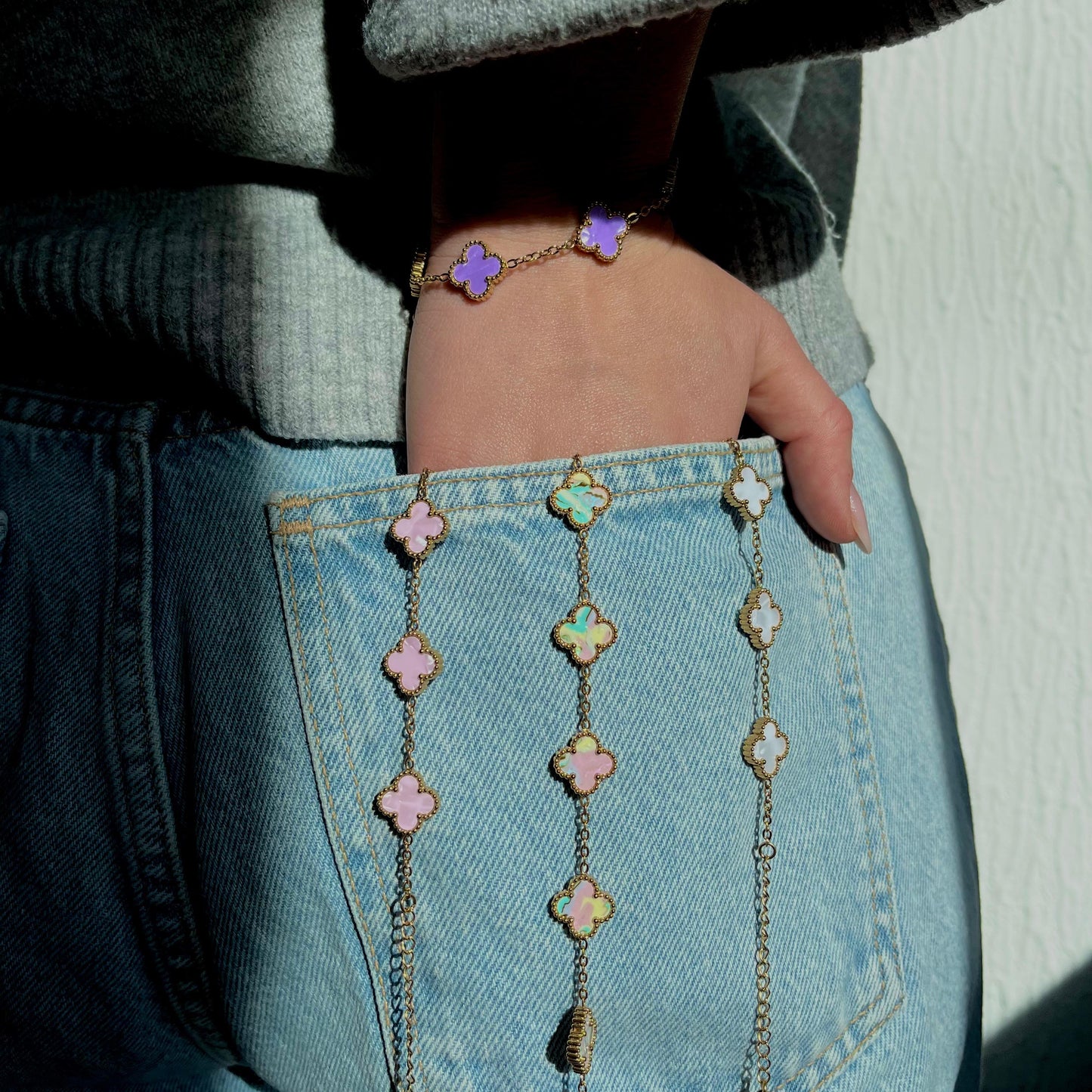 Pulseira Lucky Clover - Lilac