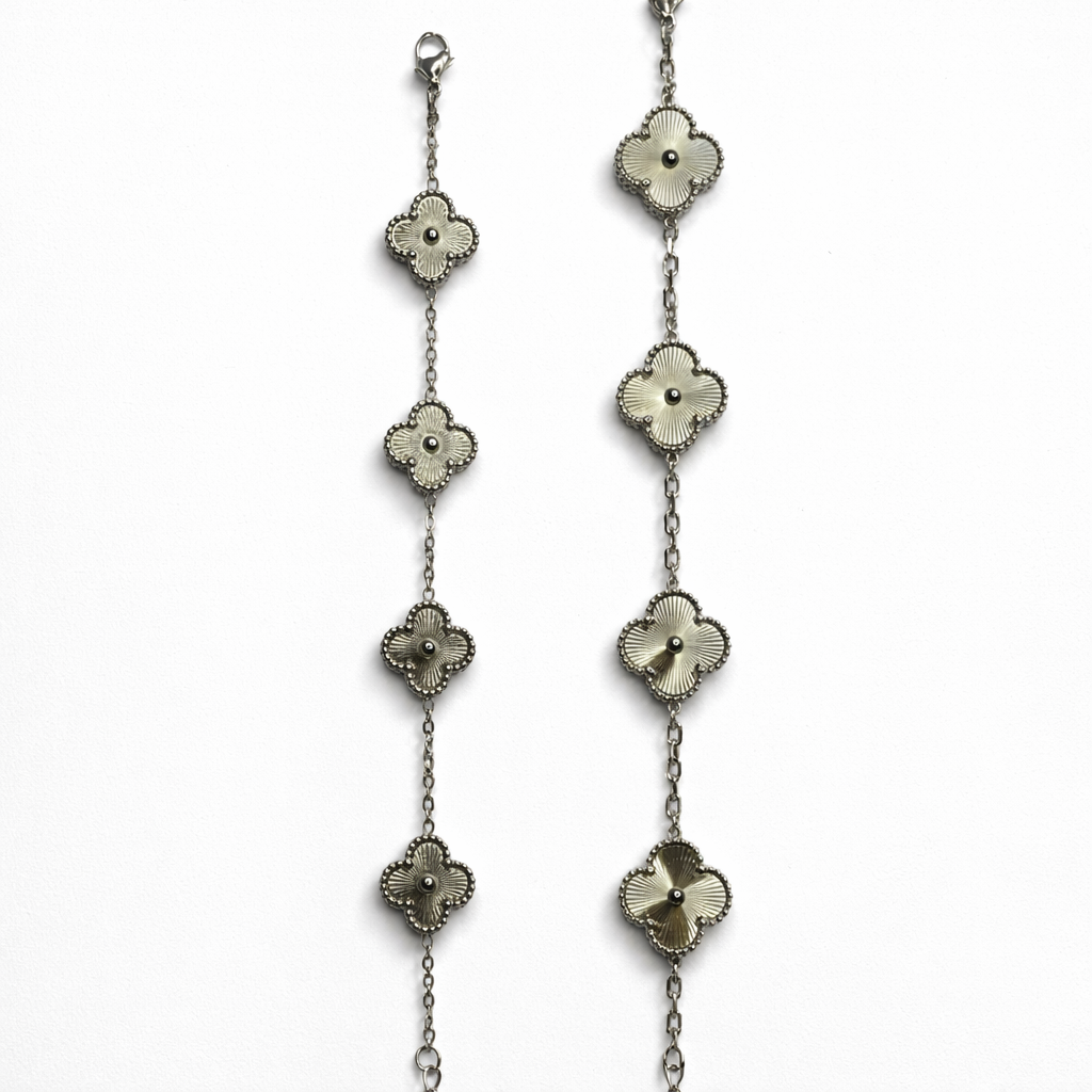 Pulseira Shiny Silver Clover Mini