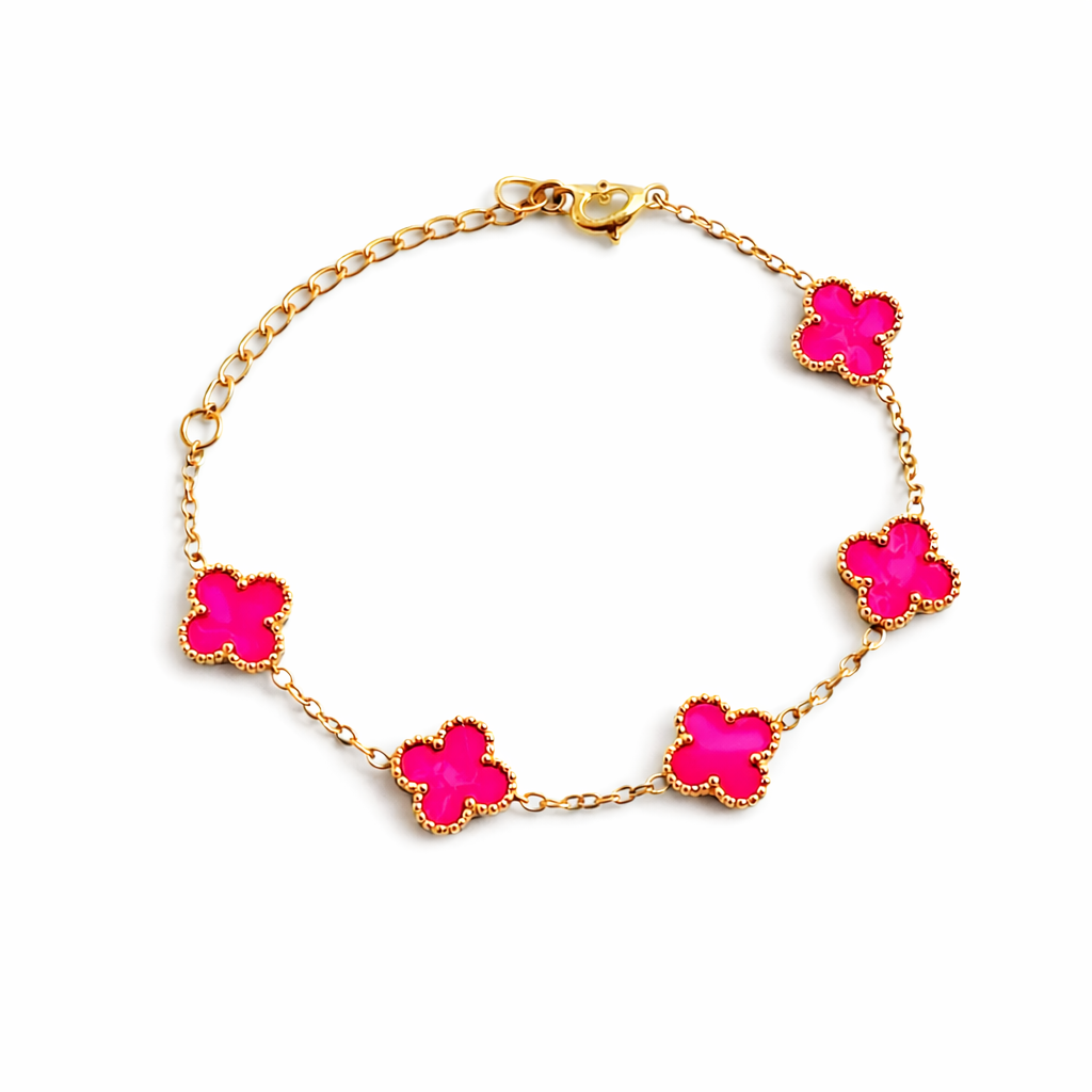 Pulseira Lucky Clover - Fuchsia