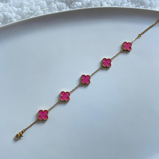 Pulseira Lucky Clover - Coral