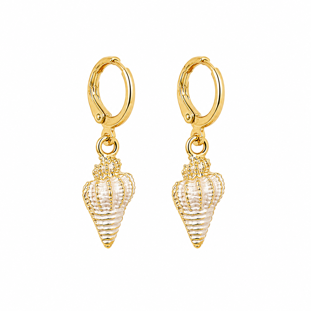Brincos Whelk | Pearl
