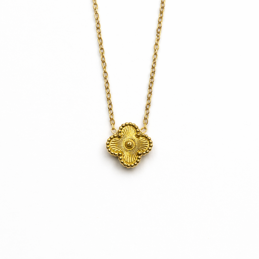 Colar Shiny Gold Clover Mini
