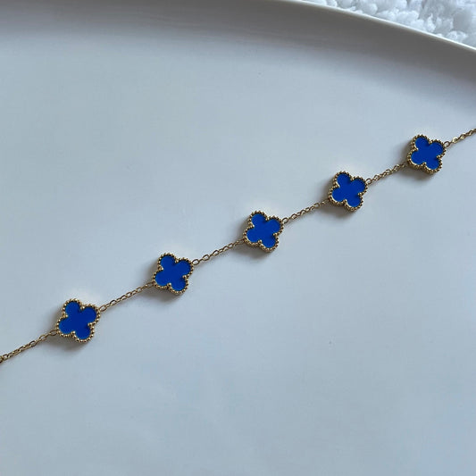 Pulseira Lucky Clover - Azul Royal