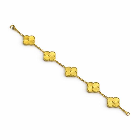 Pulseira Shiny Gold Clover