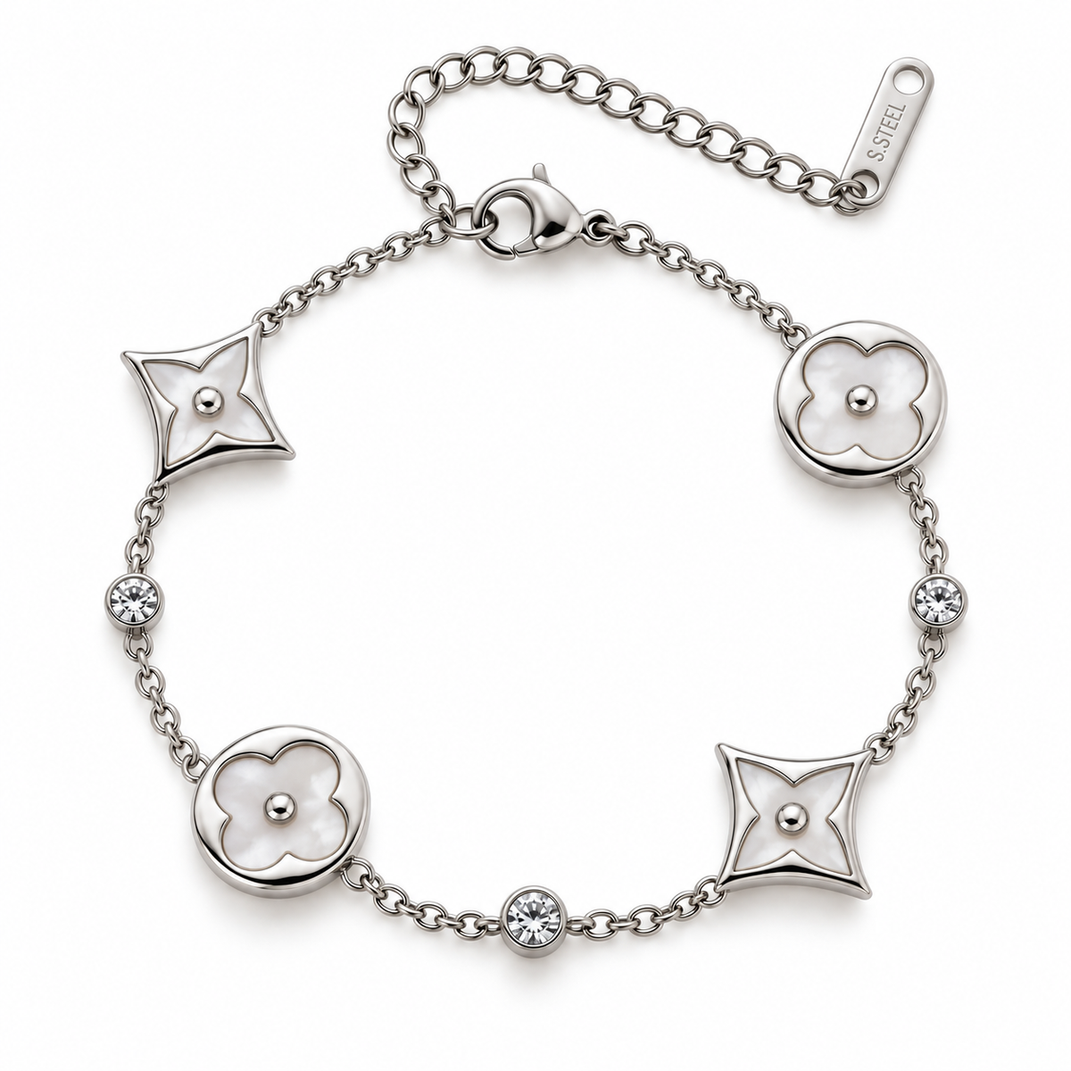 Pulseira Silver Luxe | White