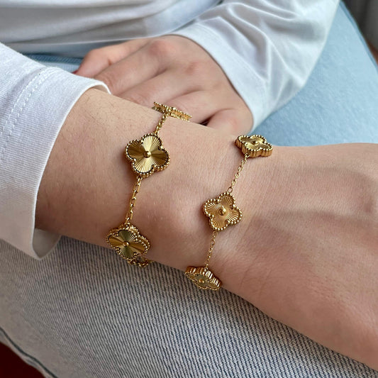 Pulseira Shiny Gold Clover