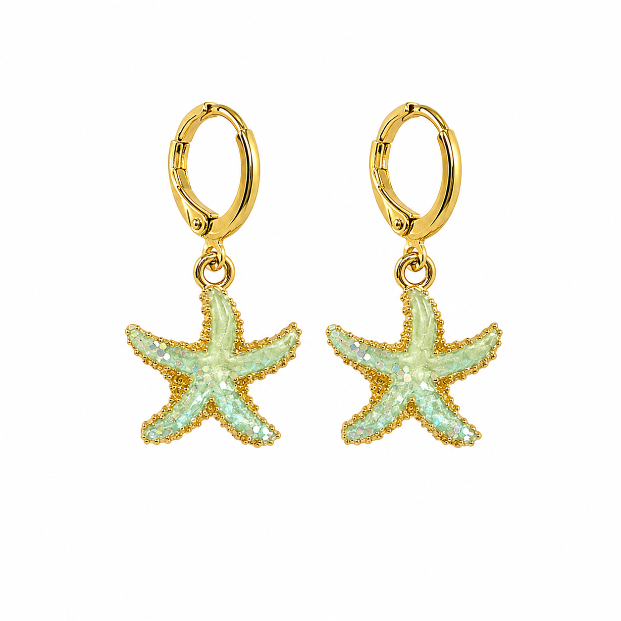 Brincos Starfish | Green