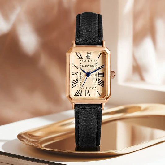 Relógio Vintage Lucky Fox® - Golden Black