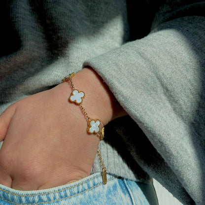 Pulseira Lucky Clover - Branco