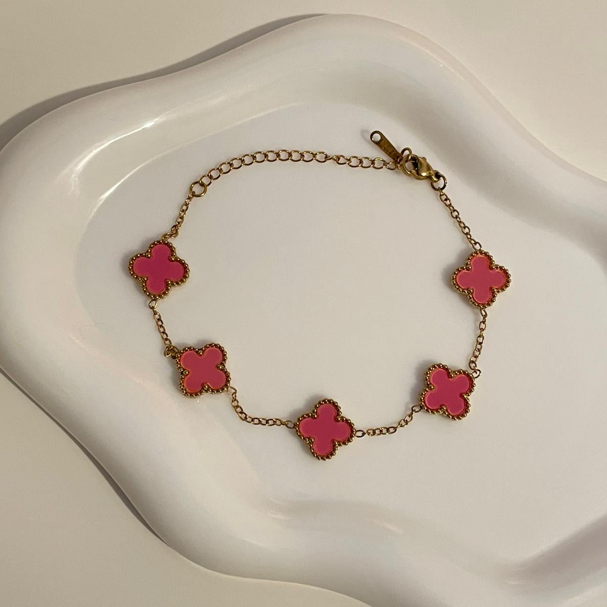 Pulseira Lucky Clover - Coral