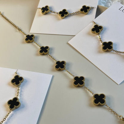 Pulseira Lucky Clover - Preto