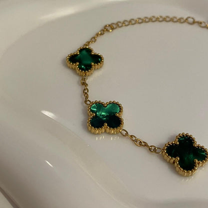 Pulseira Lucky Clover - Esmeralda