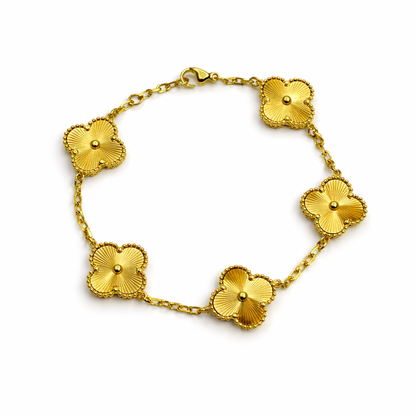 Pulseira Shiny Gold Clover