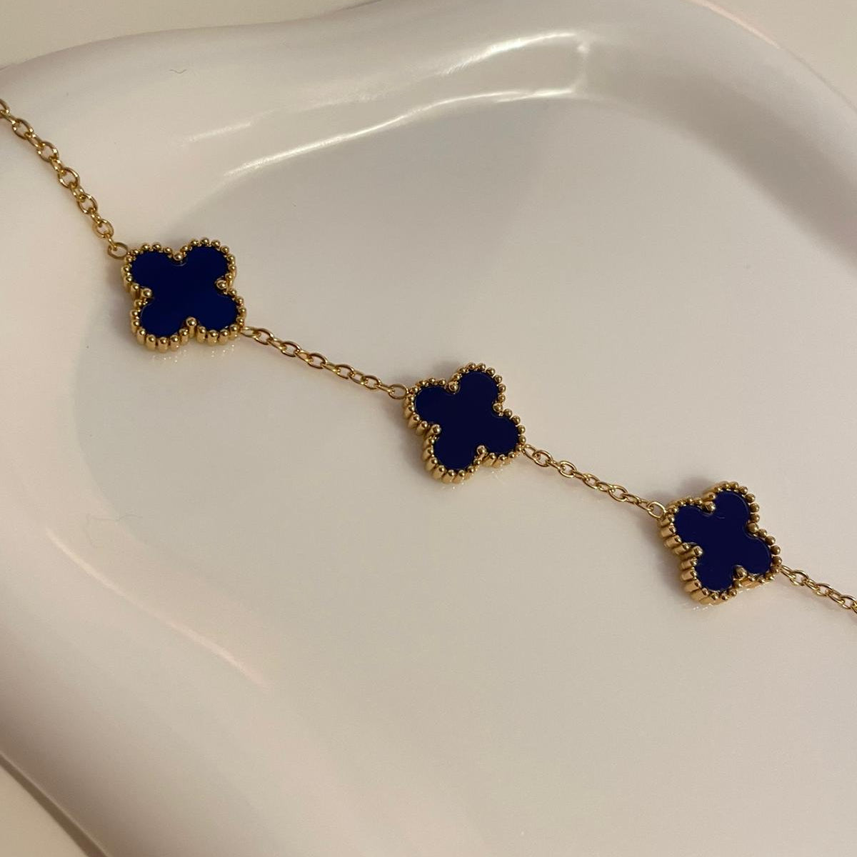 Pulseira Lucky Clover - Azul Profundo