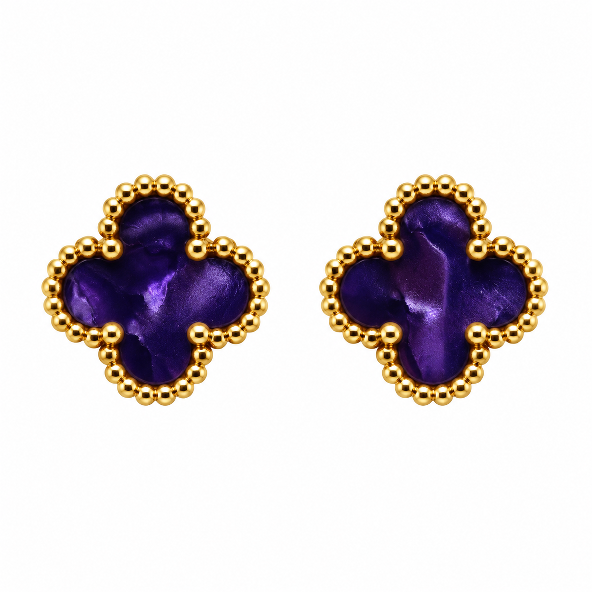 Brincos Lucky Clover | Purpur