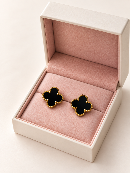 Brincos Lucky Clover | Black