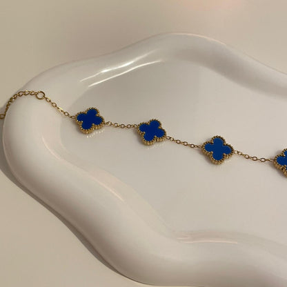 Pulseira Lucky Clover - Azul Royal