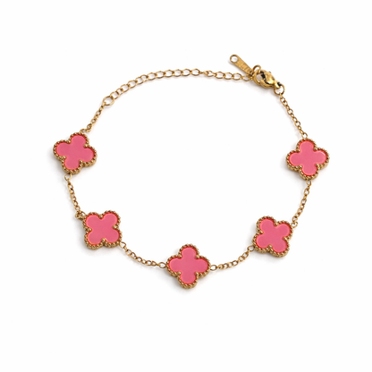 Pulseira Lucky Clover - Coral