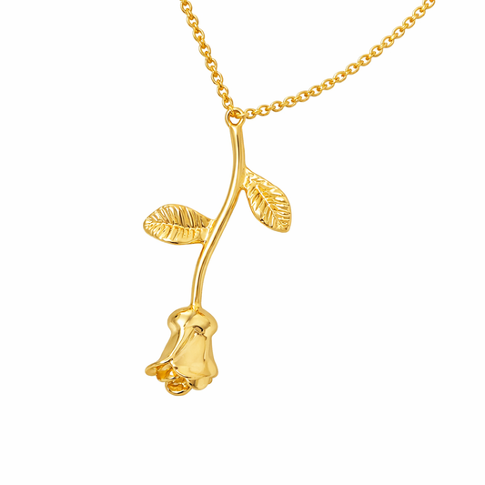Colar Rosa d'Amor - Dourado