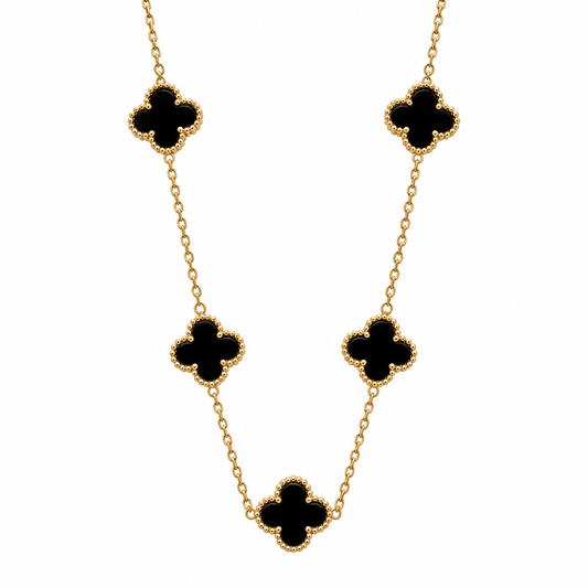 Colar Lucky Clover | 5 Black Clovers