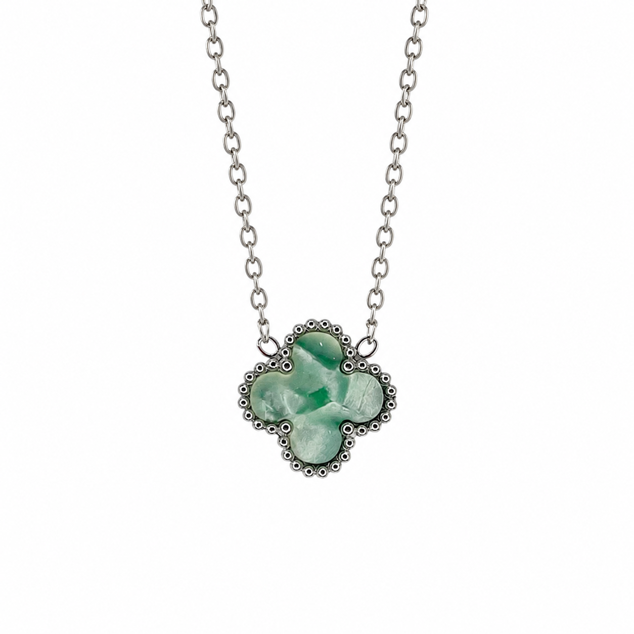 Colar Lucky Clover Silver | Oliva