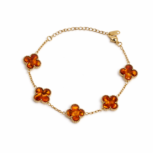 Pulseira Lucky Clover - Âmbar