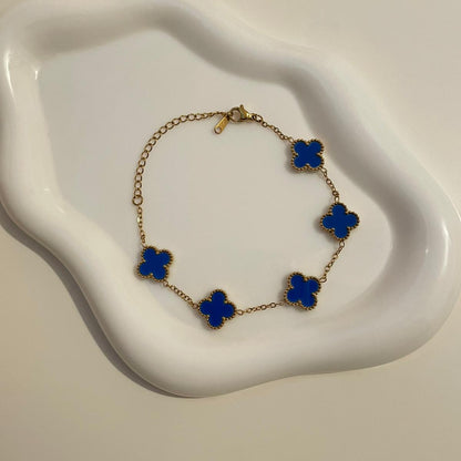 Pulseira Lucky Clover - Azul Royal