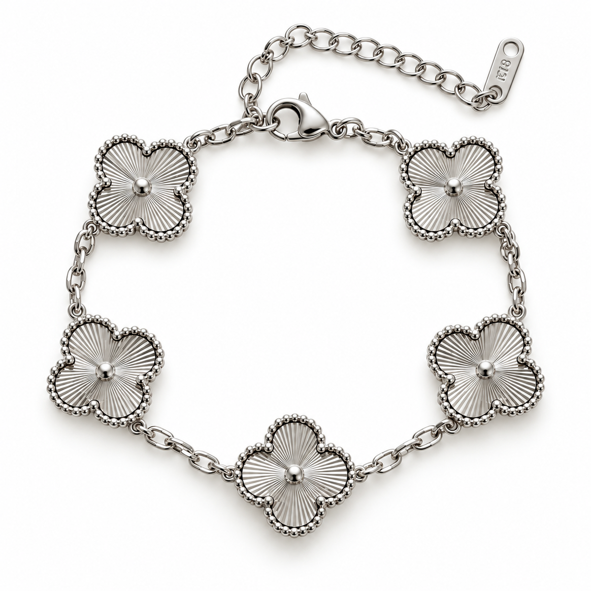 Pulseira Shiny Silver Clover