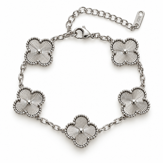 Pulseira Shiny Silver Clover