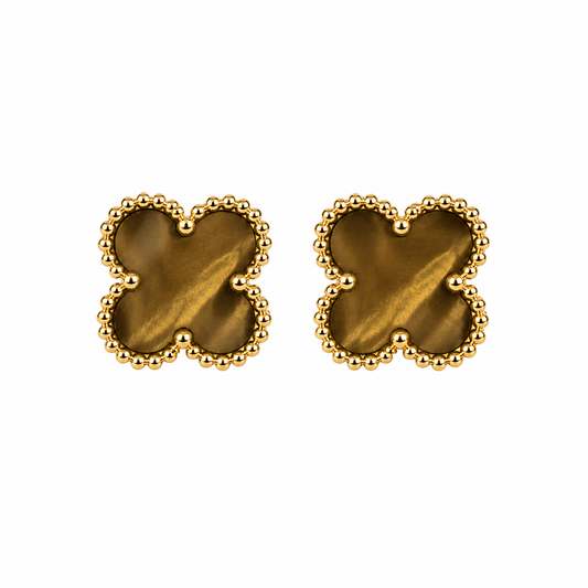 Brincos Lucky Clover | Cocoa