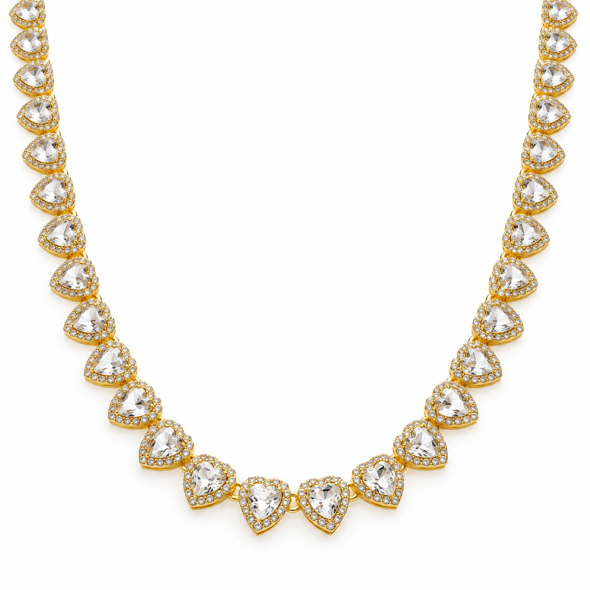 Choker Gold Riviera Hearts