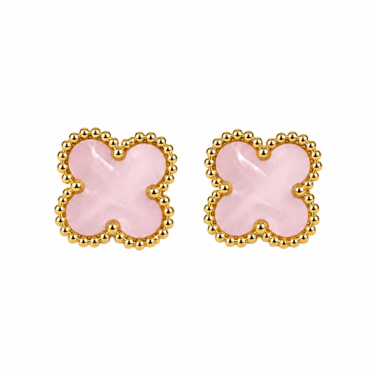 Brincos Lucky Clover | Blush