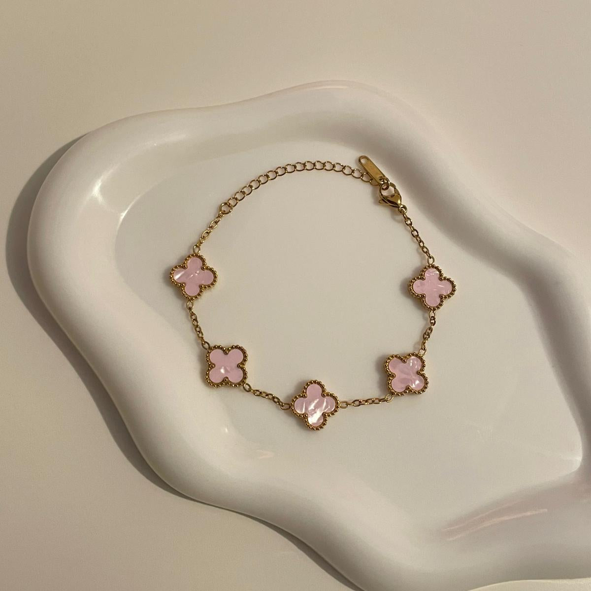 Pulseira Lucky Clover - Blush