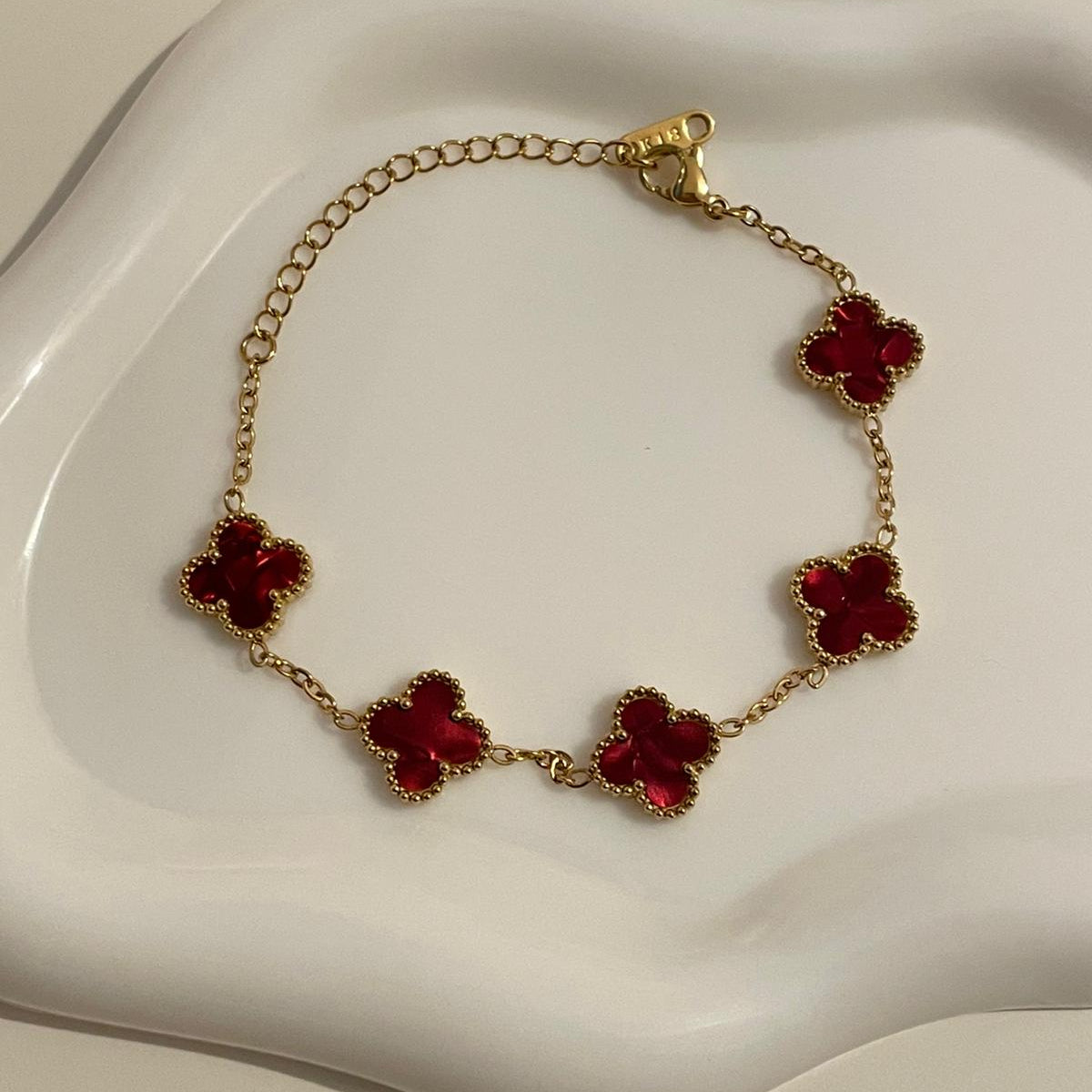 Pulseira Lucky Clover - Rubi