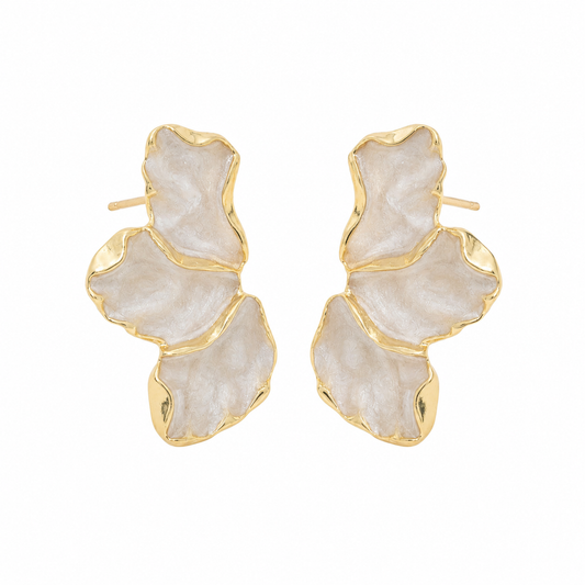 Brincos Orchid | Pearl