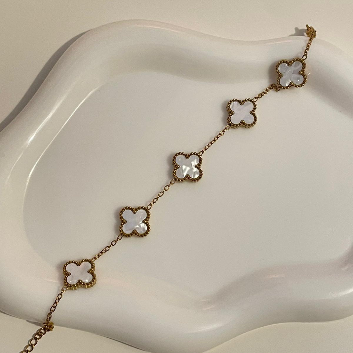 Pulseira Lucky Clover - Branco