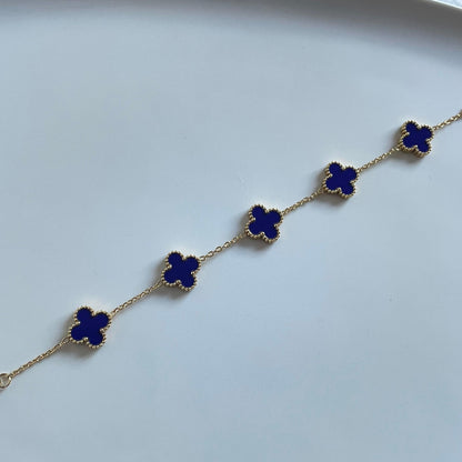 Pulseira Lucky Clover - Azul Profundo