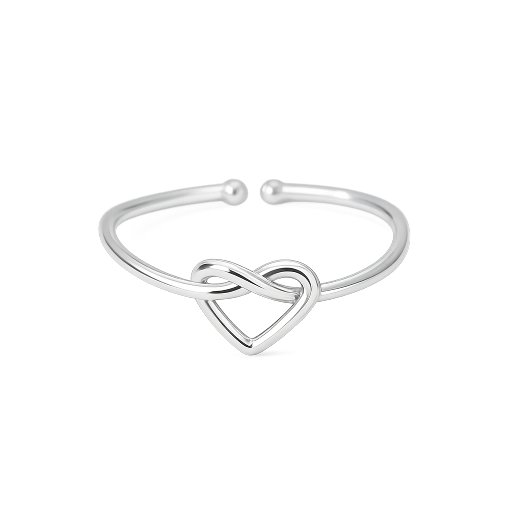 Anel Silver Heart Bond