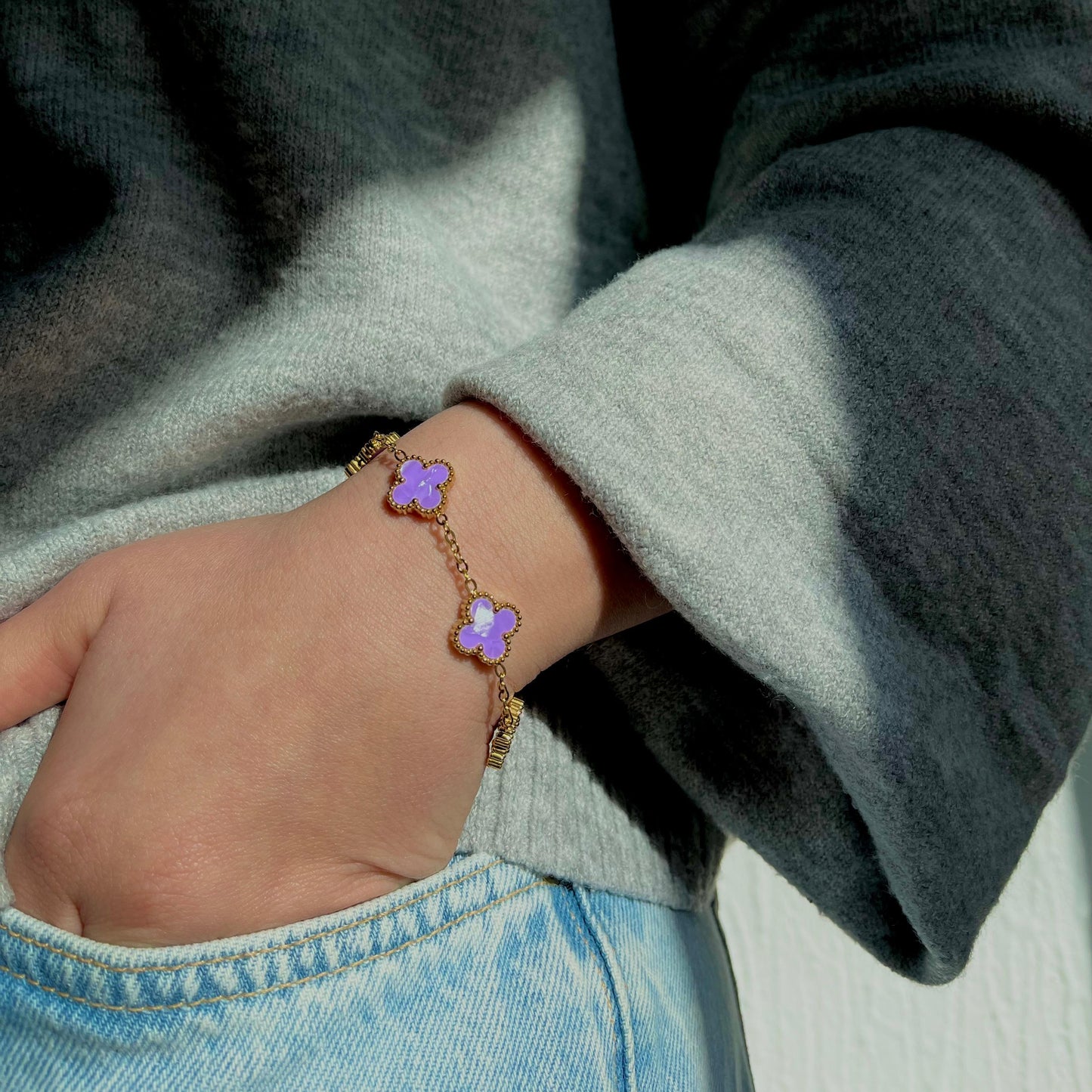 Pulseira Lucky Clover - Lilac