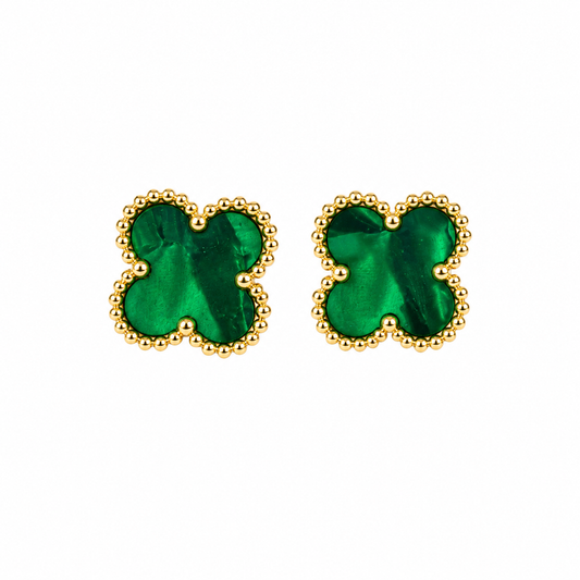Brincos Lucky Clover | Emerald