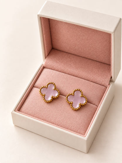Brincos Lucky Clover | Blush