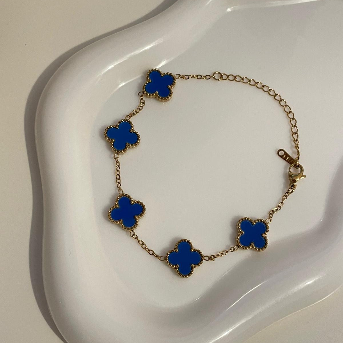 Pulseira Lucky Clover - Azul Royal