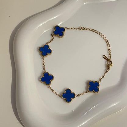 Pulseira Lucky Clover - Azul Royal