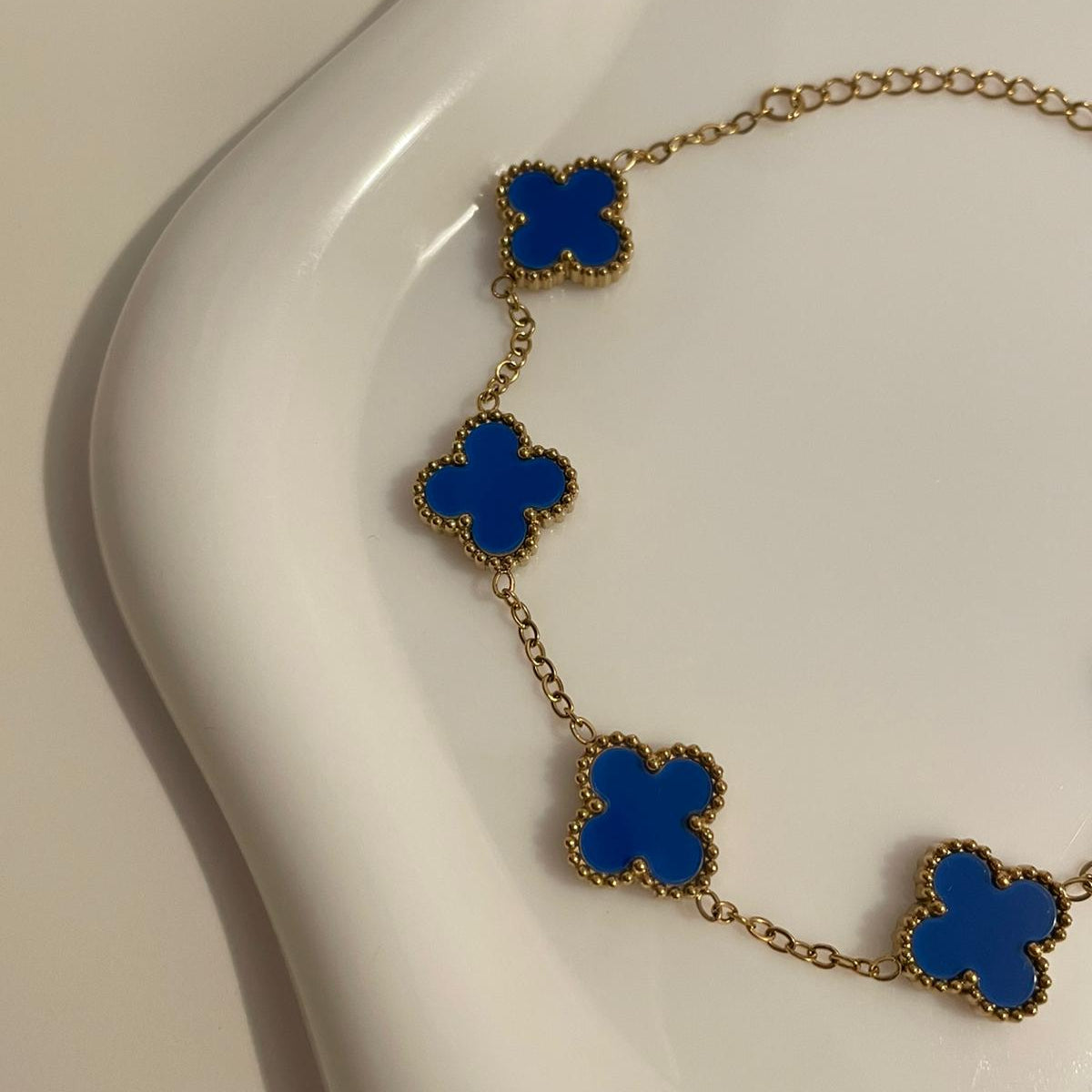 Pulseira Lucky Clover - Azul Royal