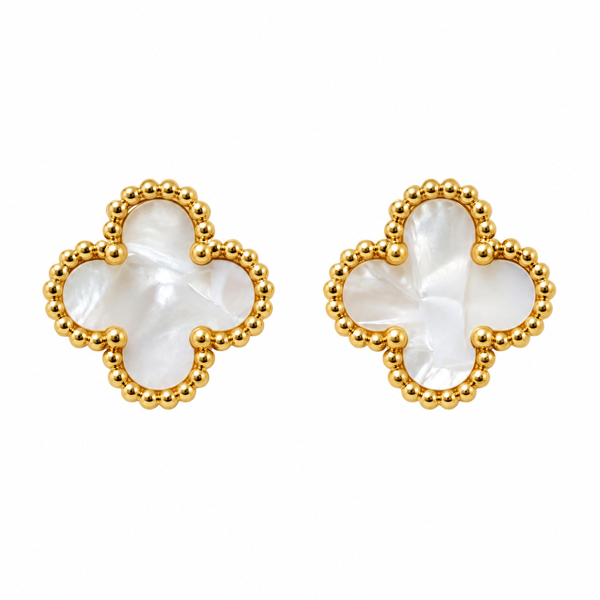 Brincos Lucky Clover | White