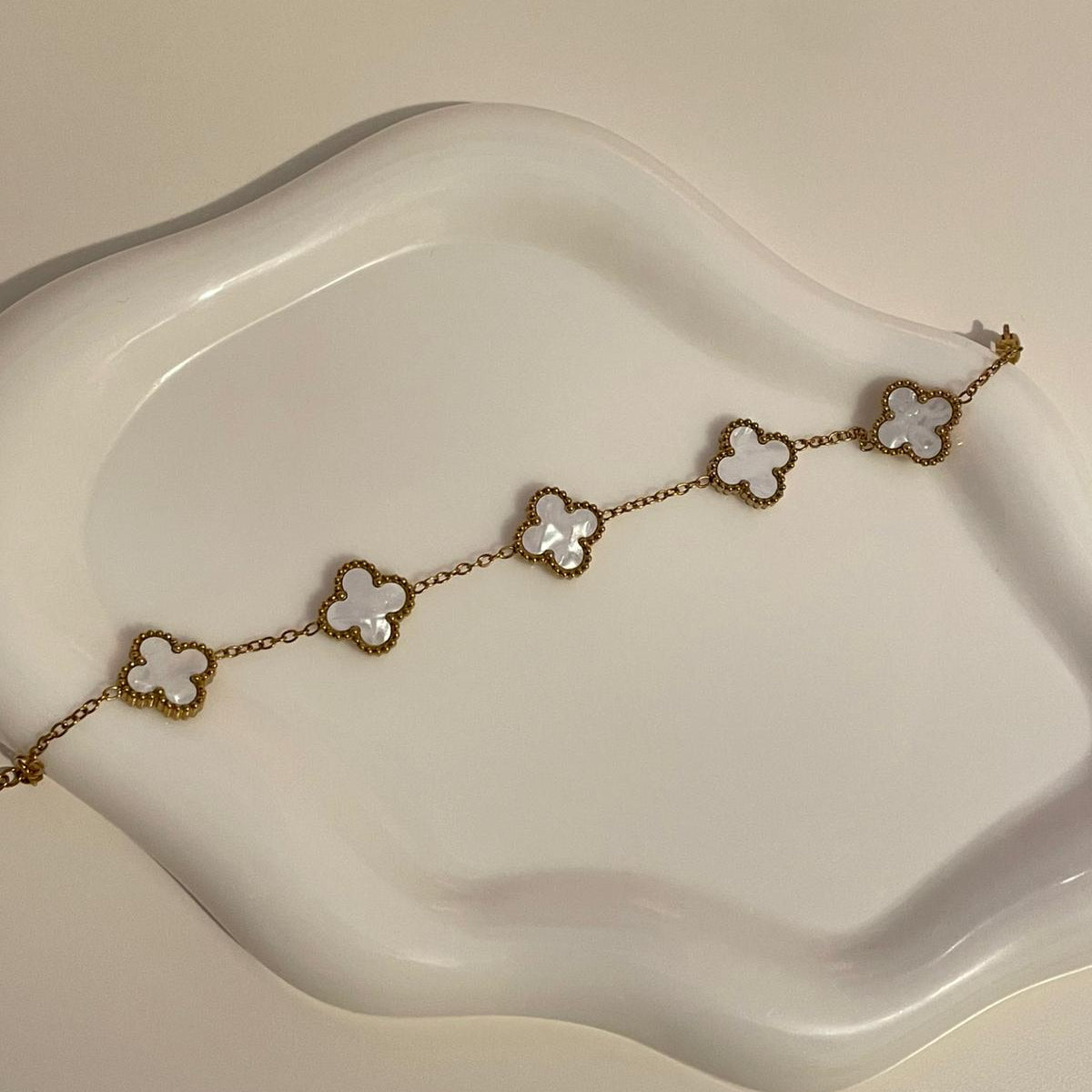 Pulseira Lucky Clover - Branco