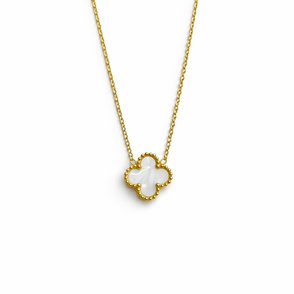 Colar Lucky Clover - Branco