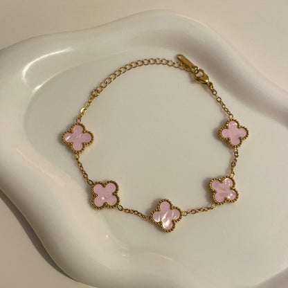 Pulseira Lucky Clover - Blush