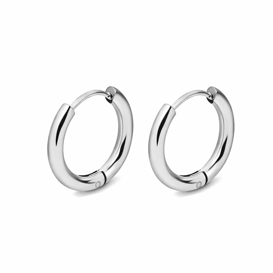 Argola Basic - Prateado