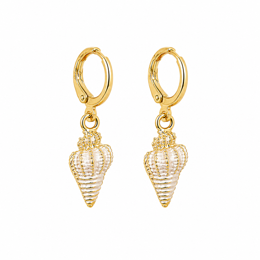 Brincos Whelk | Pearl